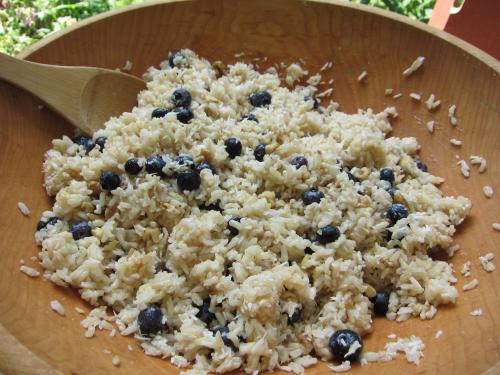 Blueberry Cocnut Brown Rice Salad